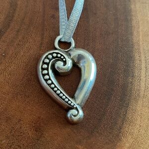 BRIGHTON vintage silver Christmas‎ holiday ornament